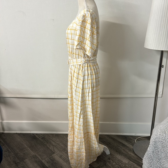 Haven Hearts NWOT Ruffle Hem Plaid Belted Maxi Dress - Picture 7 of 13